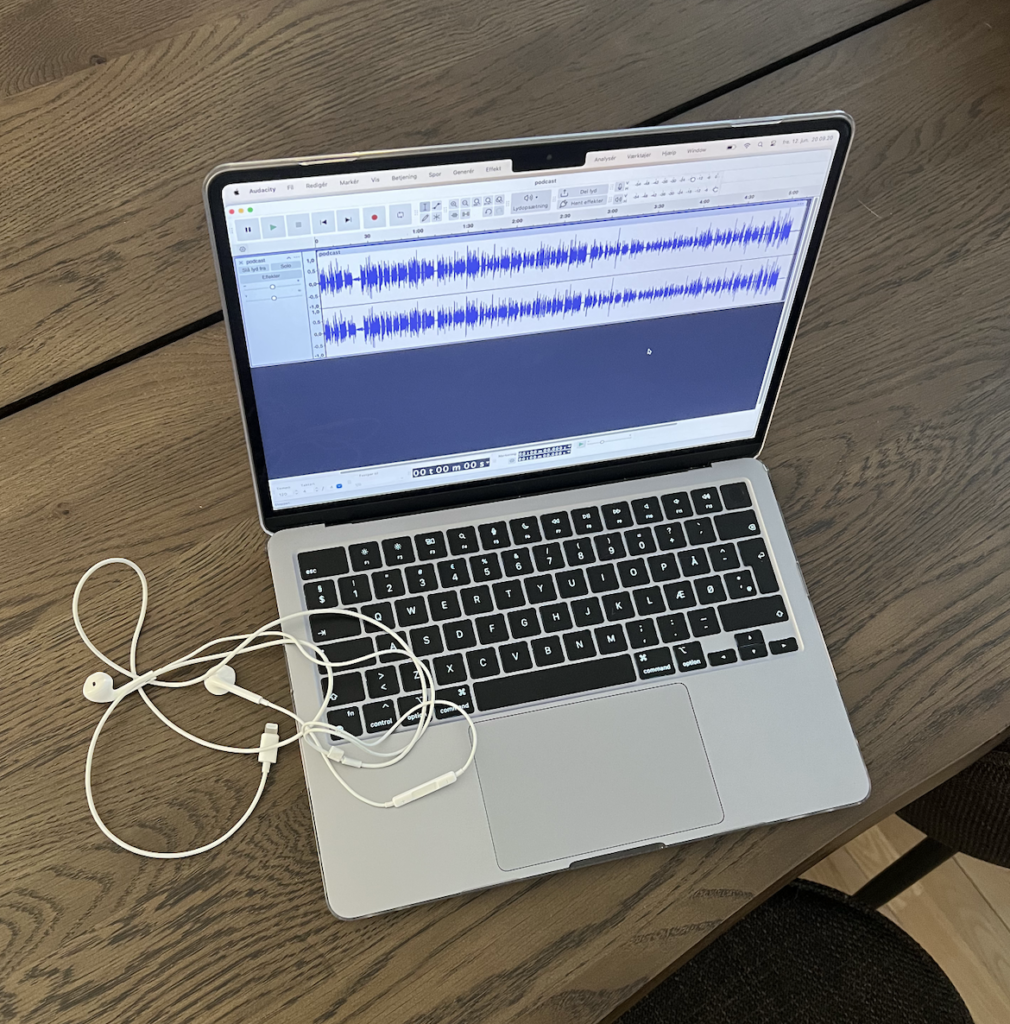 Recording a podcast about podcasting trends in 2026 as part of a digital marketing project.
